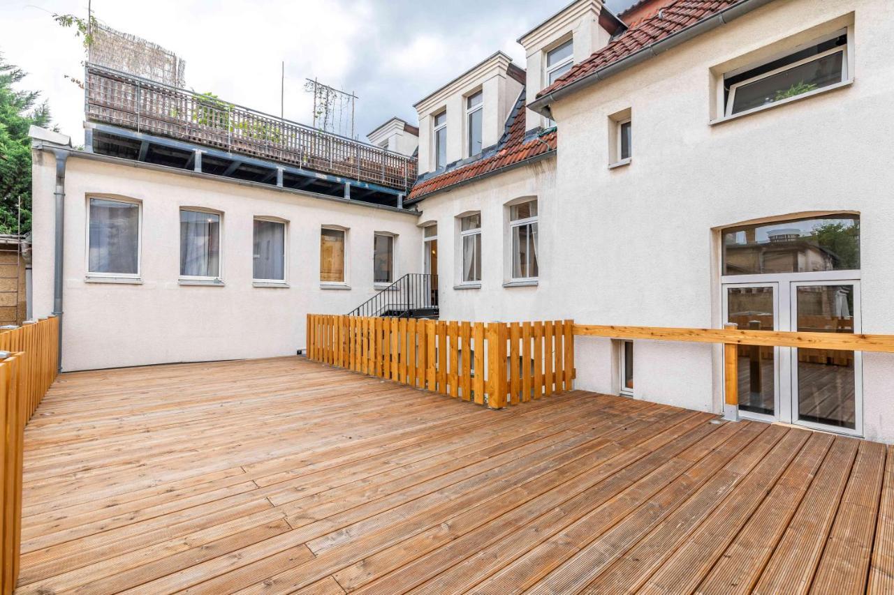 Grosser Terrassentraum In Klein Venedig Leipzig Exteriör bild